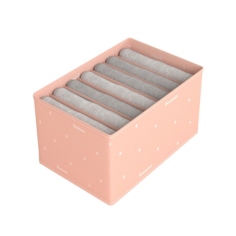 Pants Clothes Storage Box Compartment Drawer Clothes Separated Household Pp Plate Washable Wardrobe Jeans Storage Box