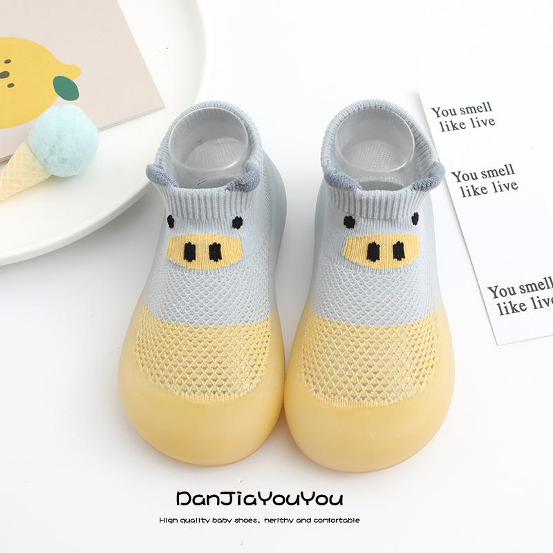 Baby Toddler Shoes Soft-Soled Non-Slip Breathable Sock Shoes Indoor and Outdoor Boys and Girls Baby Spring and Summer Deodorant Floor Shoes Socks