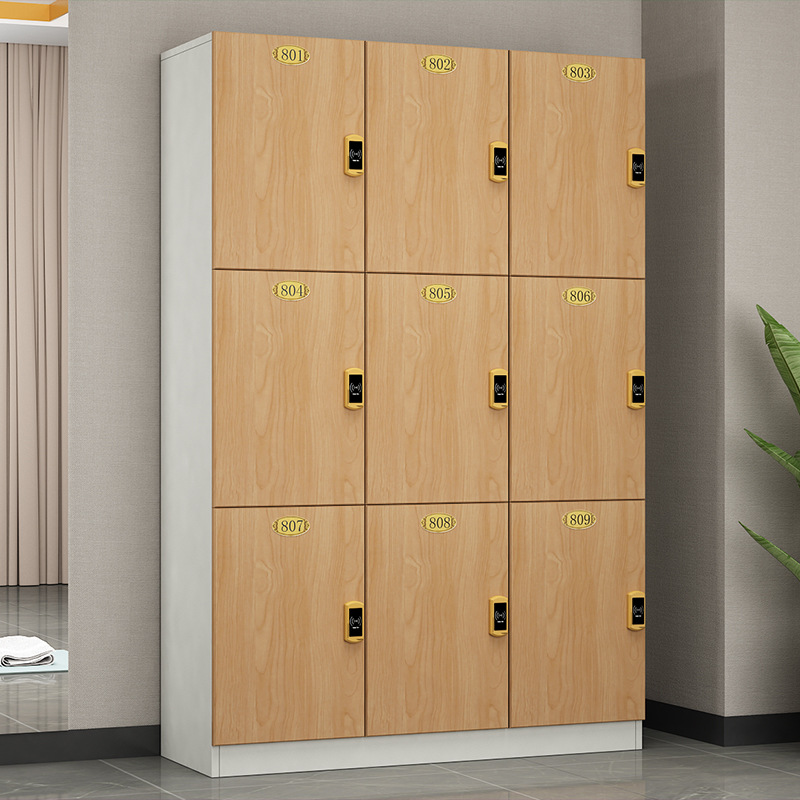 更衣柜健身房木质员工储物柜浴室洗浴中心鞋柜带锁瑜伽美容院柜子