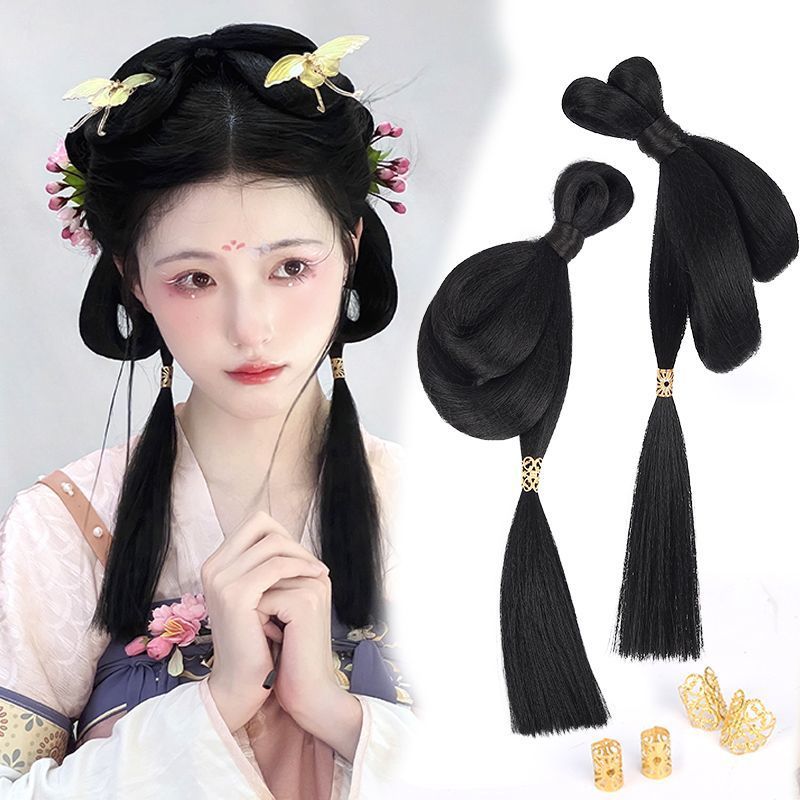 古风汉服假发一体式假发包盘发古装头饰垫发包唐朝发髻发饰造型女