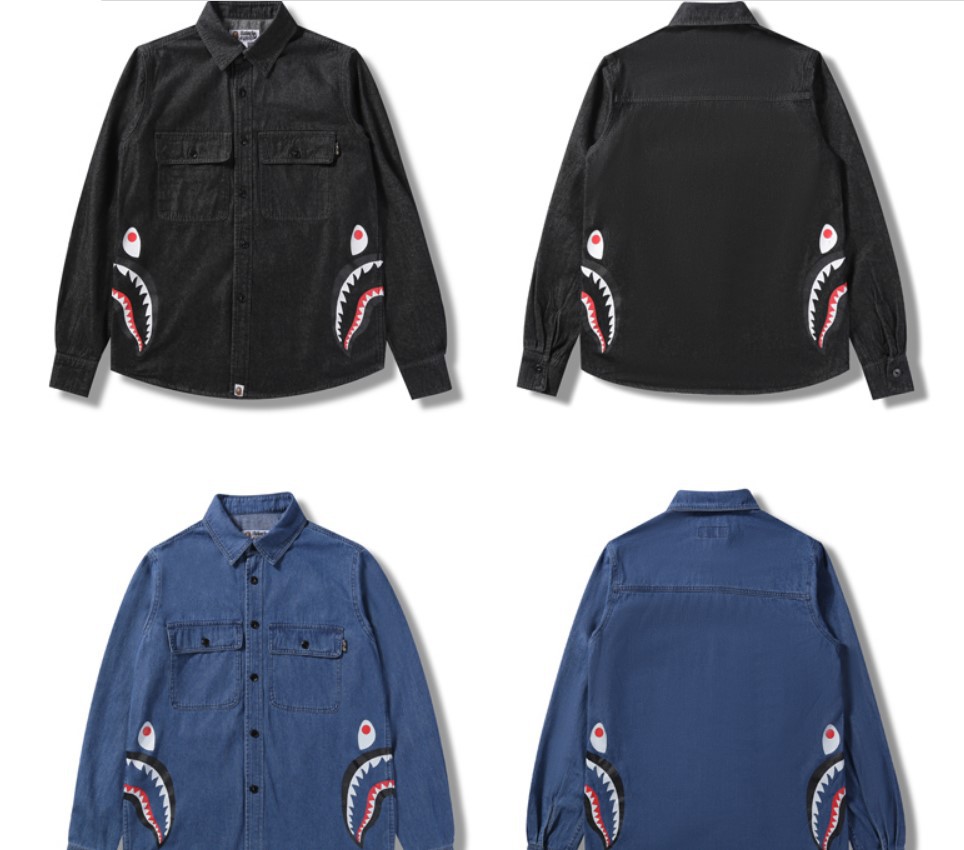 鲨鱼牛仔外套