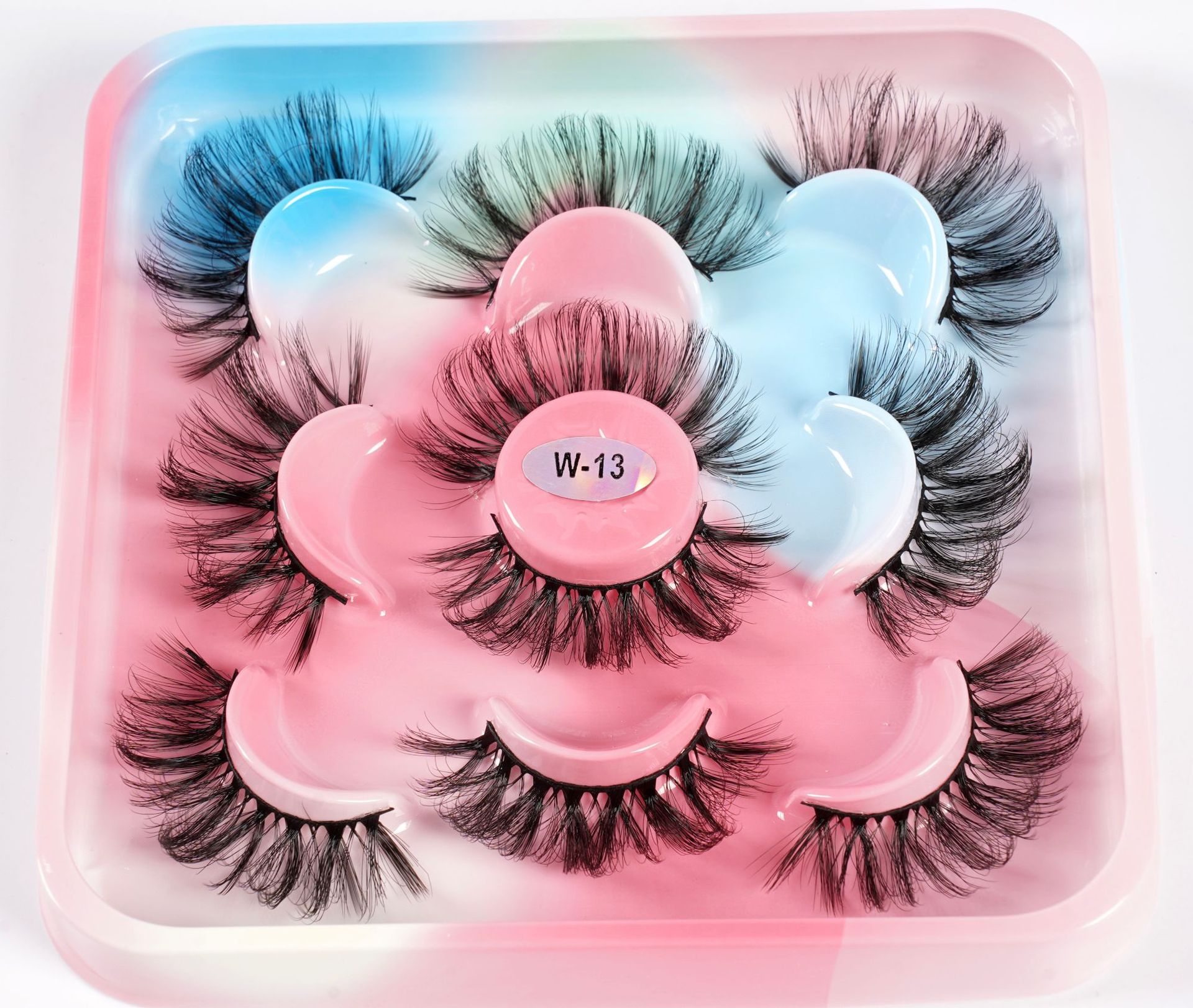 Russian Curly Fried Eyelashes High Imitation Thick Three-Dimensional Messy European and American Exaggerated False Eyelashes Cross-Border Wholesale