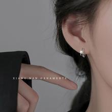 XIGN珍珠耳环女925纯银2023新款爆款轻奢小众耳钉高级感简约耳饰