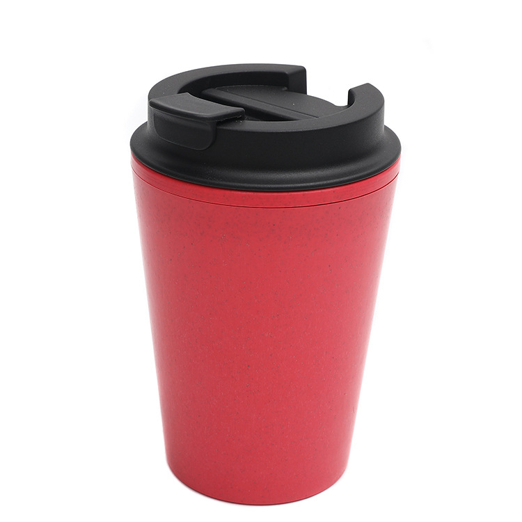 New Factory Wholesale Cross-Border European and American Double Wall Water Bottle Mini-Portable Small Straw Fashion Simple Car Coffee Cup