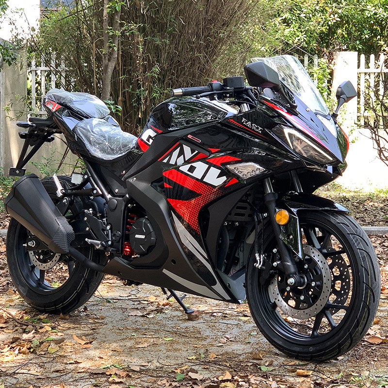 全新v6摩托车国四电喷跑车400公路赛 小忍者r3地平线重机车可上牌