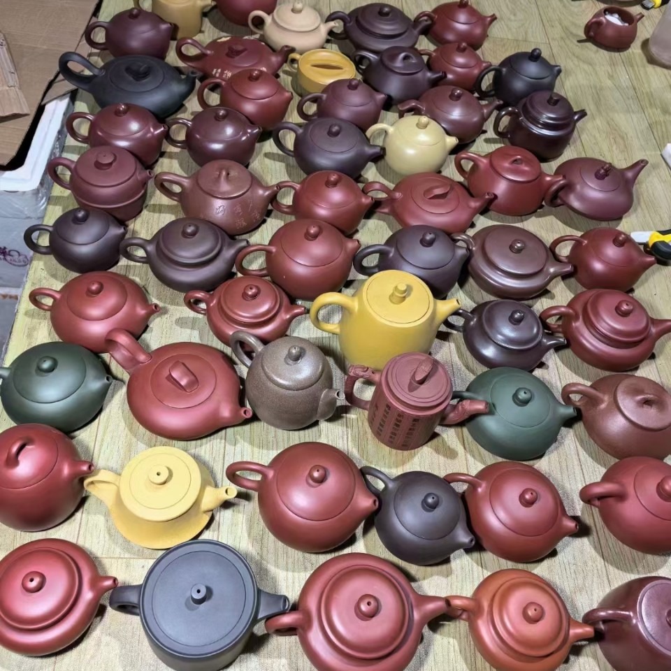 宜兴紫砂壶原矿紫砂茶壶茶杯茶宠茶具功夫茶壶微瑕疵处理大红袍泥