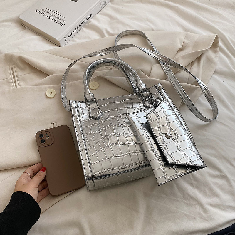 Special-Interest Design Bag Women's 2022 Autumn and Winter New Fashionable Stone Pattern Small Square Bag Handbag All-Match Shoulder Messenger Bag