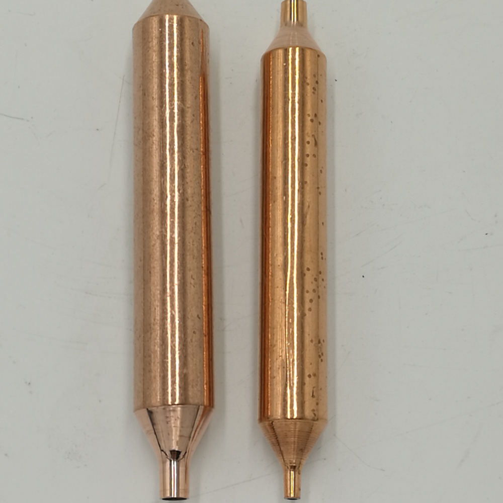 冰箱冰柜干燥过滤器 单管铜过滤器双尾孔干燥过滤器 冰箱冰柜配件
