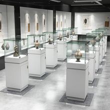 模型展示柜透明玻璃柜台珠宝玉器展览展示博物馆文物陈列柜古董柜