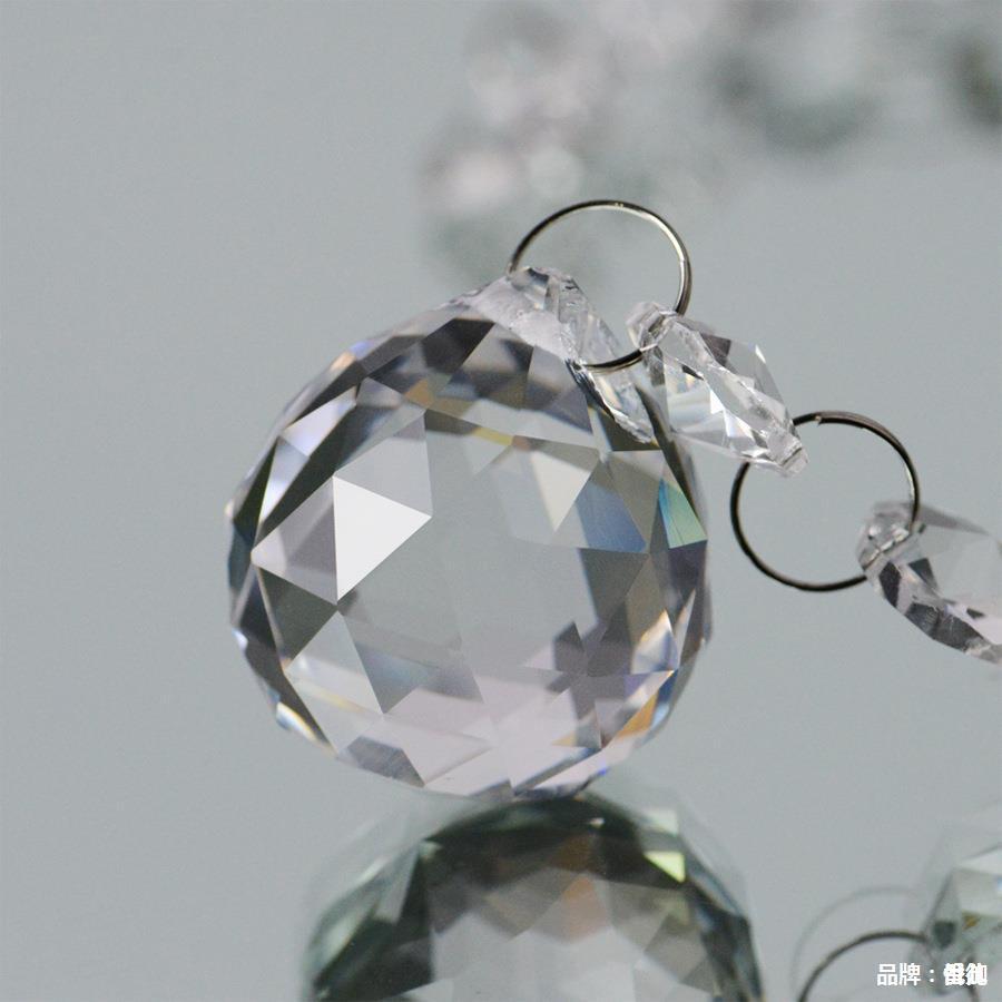 水晶14mm八角珠帘门帘客厅玄关隔断婚庆亮片珠帘玻璃水晶帘子批