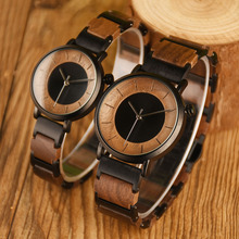 DODO DEER 厂家直销胡桃木手表亚马逊虾皮LOGO定制 wood watch