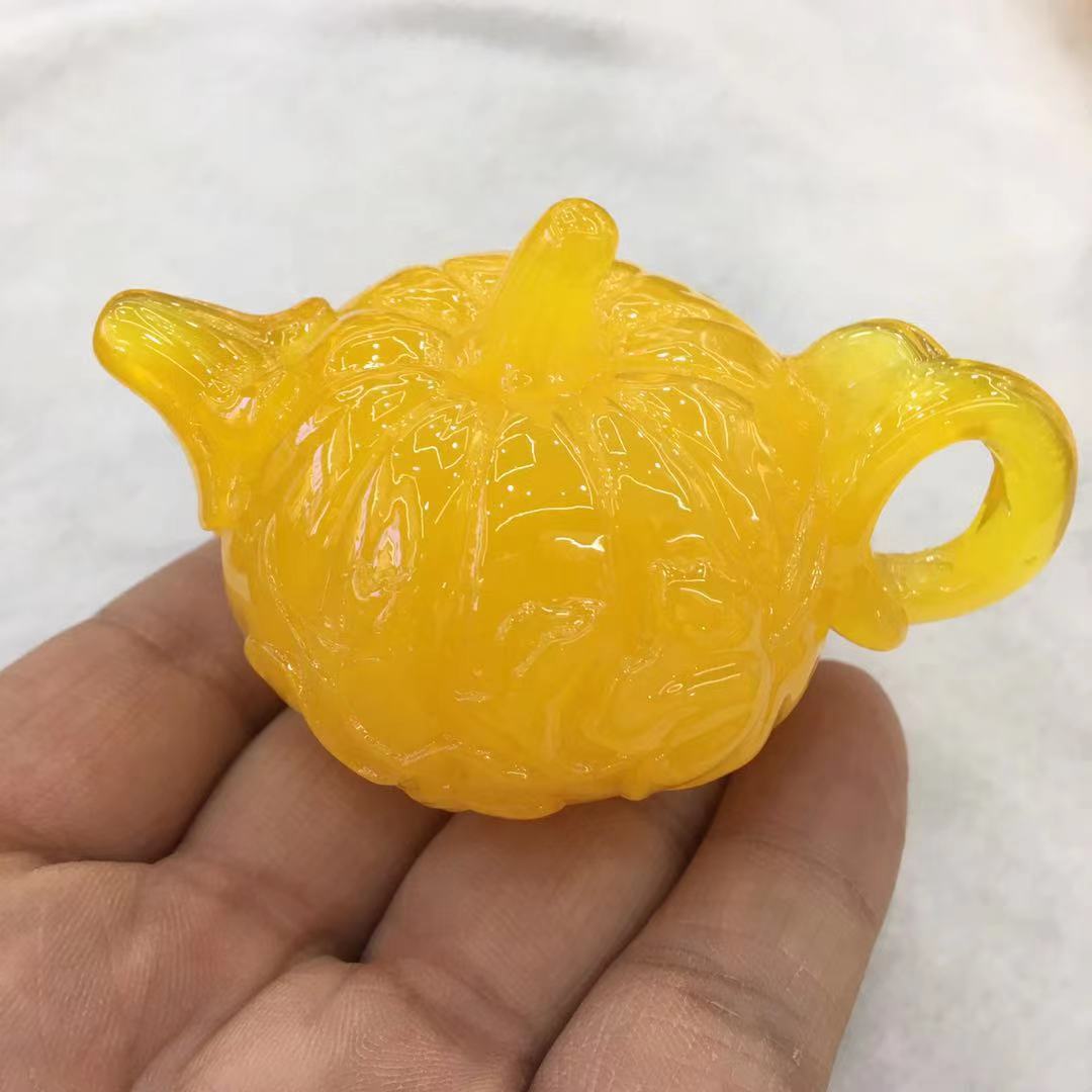 琥珀蜜蜡麻将把玩件蓝珀喜上眉梢血珀把把壶手把件 老蜜蜡把把糊