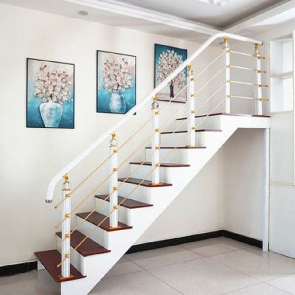 铝合金全套家用栏杆简约阁楼室内阳台走廊立柱楼梯扶手防护栏