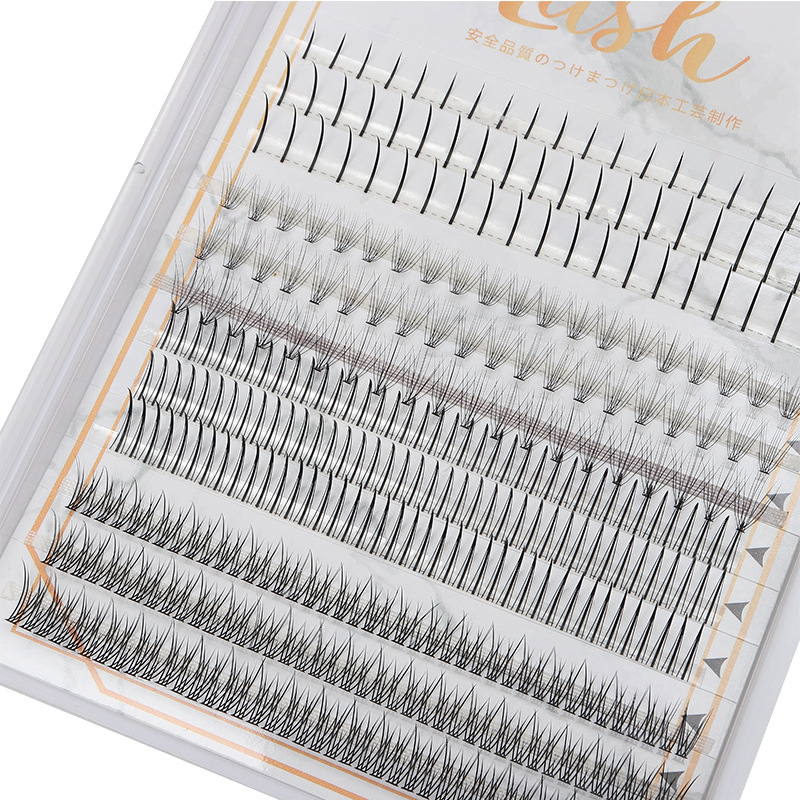 Dingsen False Eyelashes Factory Cross-Border Large Capacity Assortment Pack Grafting Eyelashes Segmented Fishtail Fairy a Hair