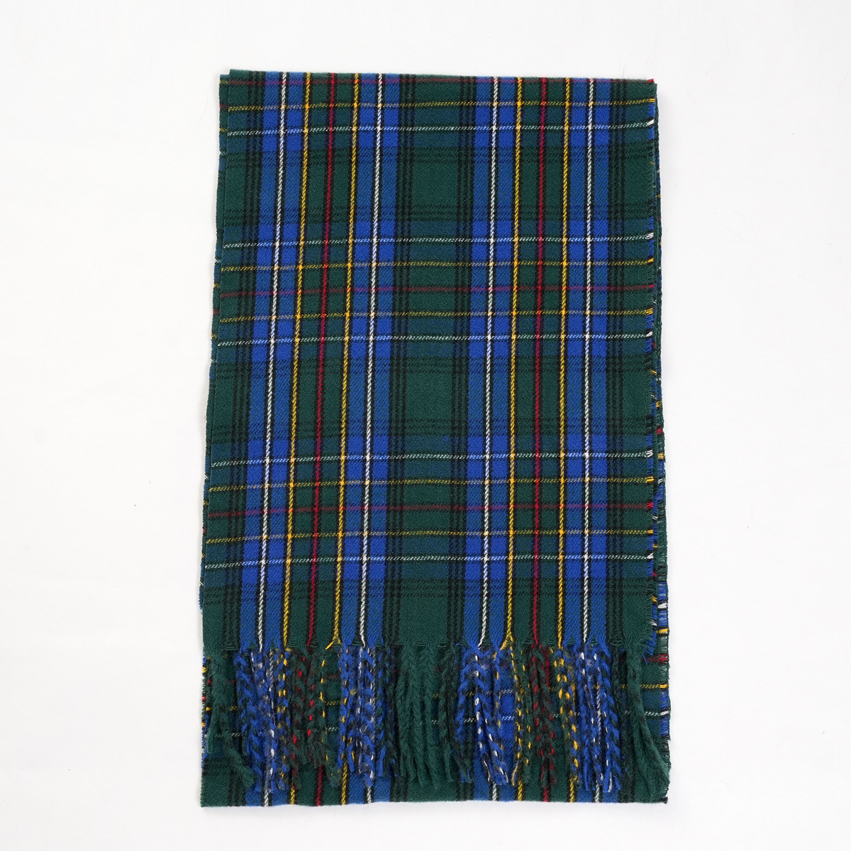 New Christmas Couple British Plaid Scarf Scottish Plaid Artificial Cashmere Scarf Warm Scarf