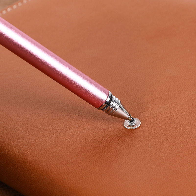 圆盘电容笔二合一手写笔手机ipad电容笔磁吸笔帽触控笔印刷logo