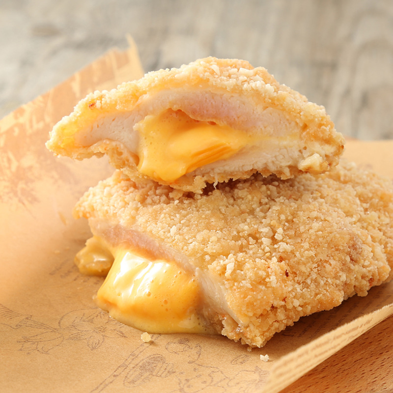 华仔爆浆鸡排芝士鸡排裹粉鸡排西餐厅小吃店油炸食材 1.1kg约 6片