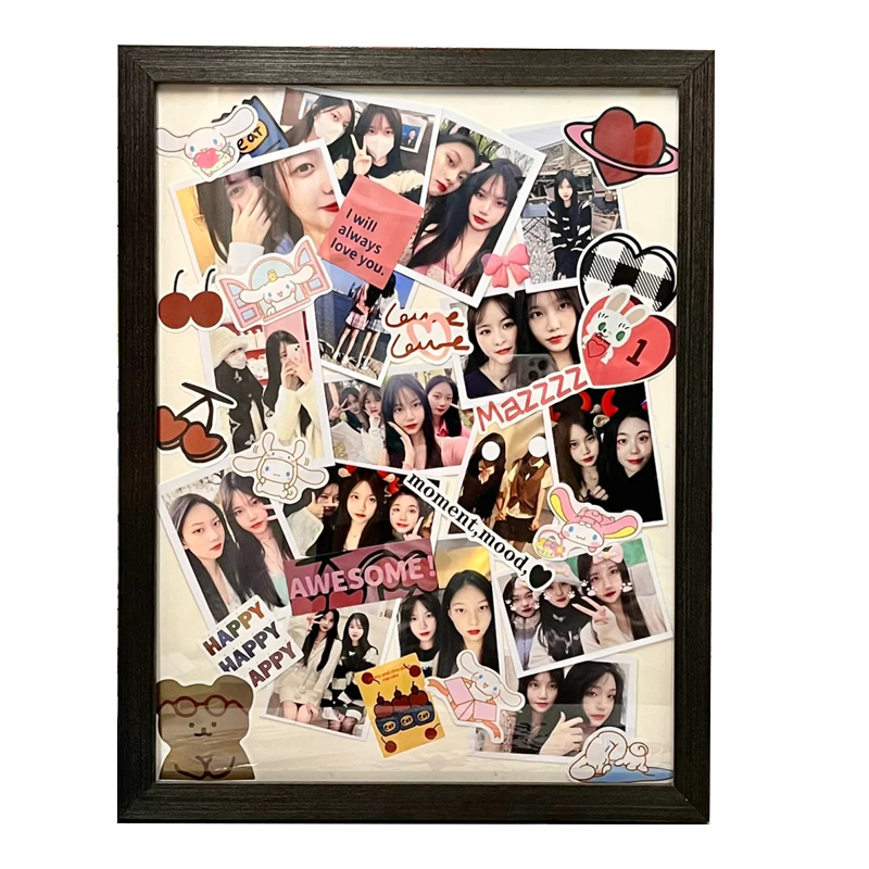 照片打印加相框情侣diy定 制拼图手工纪念相册挂墙拍立得摆台礼物