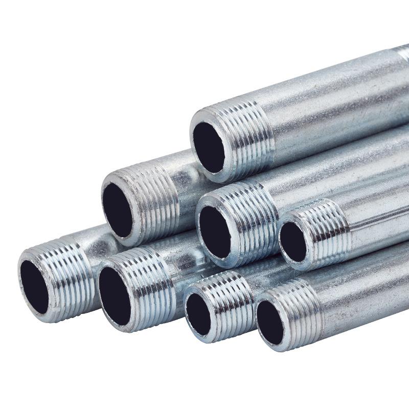 6分镀锌管水管国标企标加厚接头双头丝加工自来水管套丝dn20