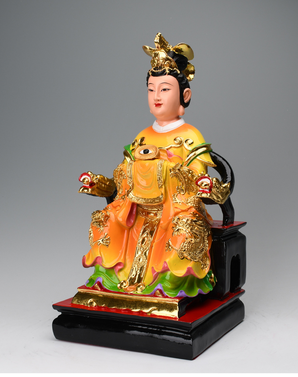 供奉居家用摆件七彩眼光娘娘佛像眼光圣母神像树脂16寸眼光娘娘