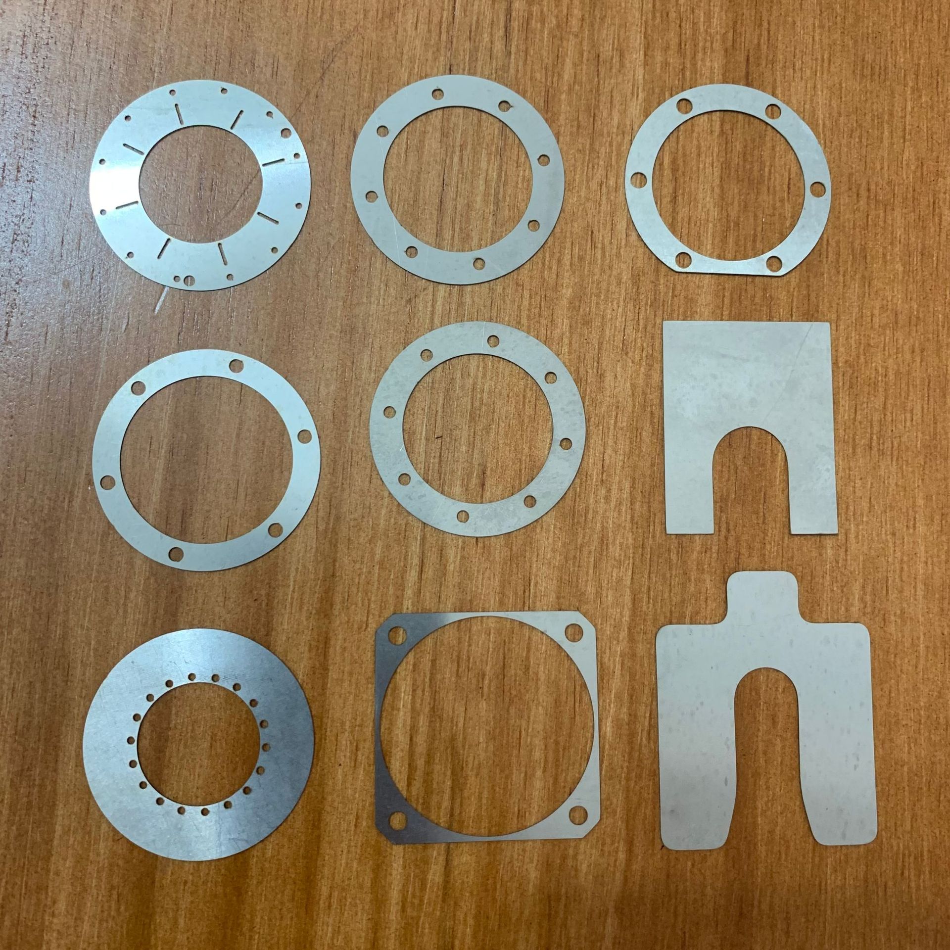 加工304不锈钢垫片平垫圆心带孔垫圈长方形正方形圆孔法兰密封圈