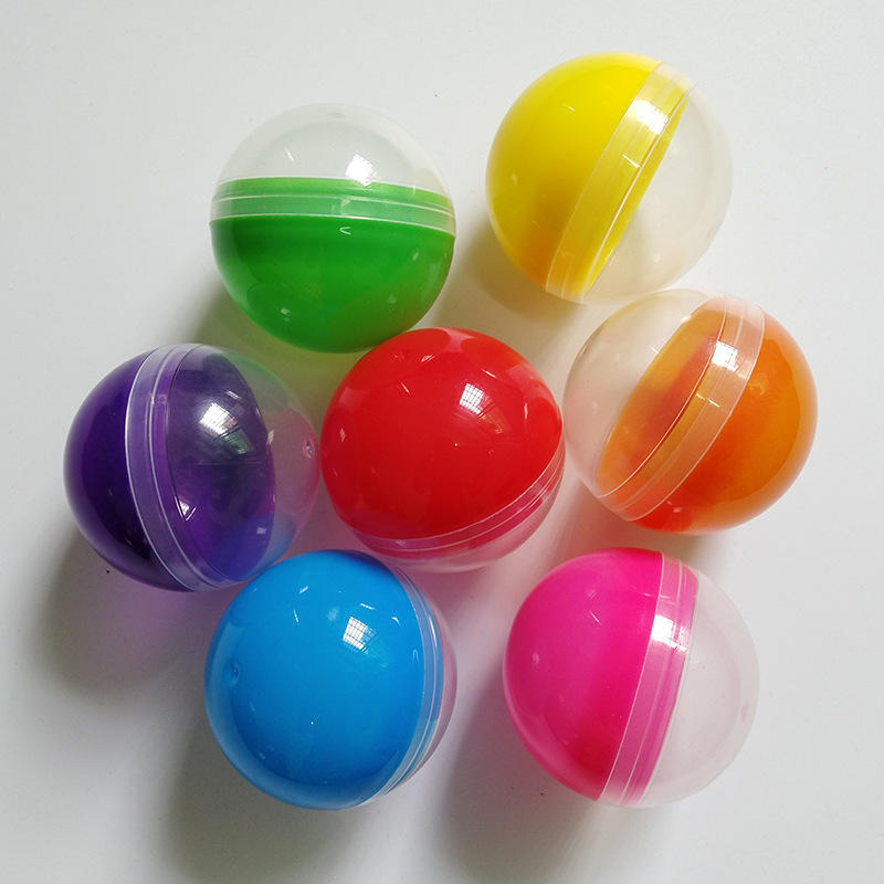 50mm扭蛋壳 投币弹力球玩具机用扭蛋 塑料球壳 糖果蛋壳 现货直发