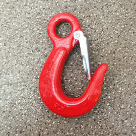 批发吊钩美式环眼钩货柜勾大开口勾旋转勾g80起重索具吊钩铁钩子