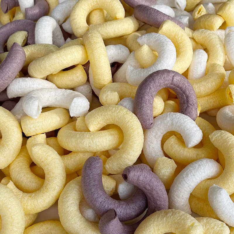 8090传统老式大米棍玉米棒爆米花江米棍米筒空心月牙形白砂糖米棍