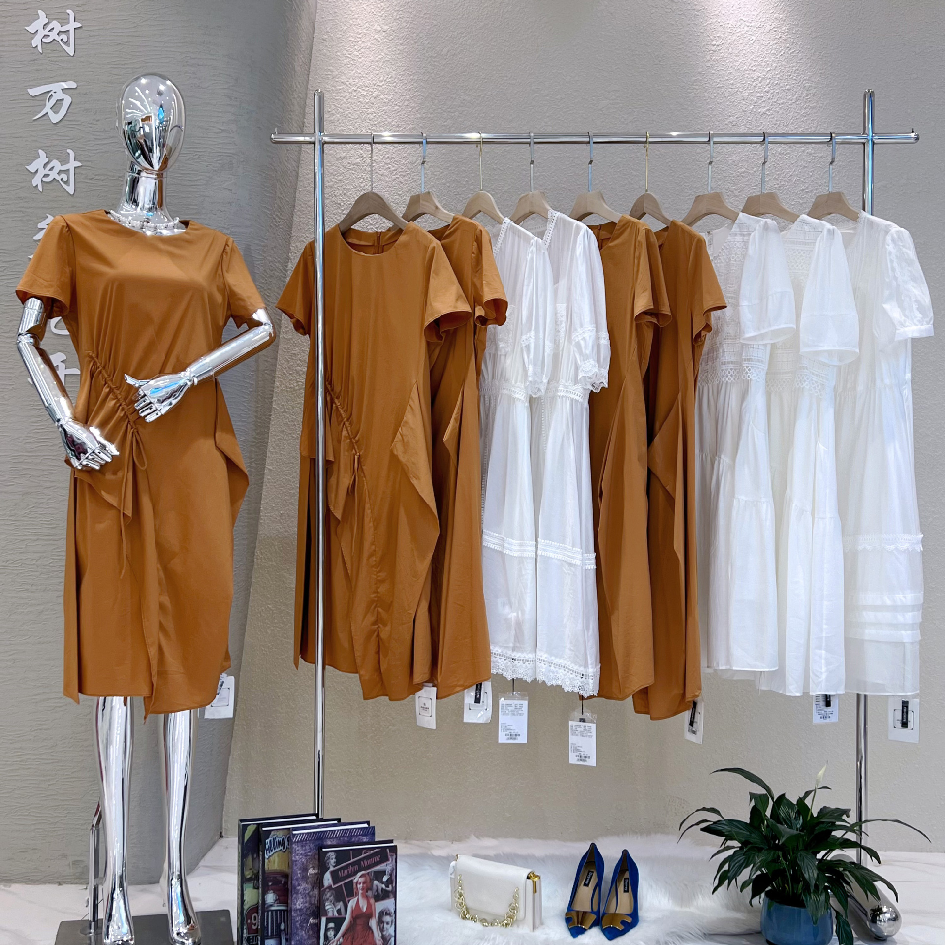 娅格/国际2024品牌折扣女装衣服夏季长款连衣裙断码清仓特价女装