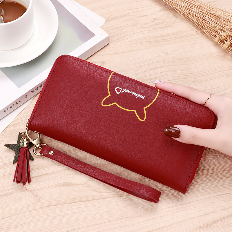 Ladies New Wallet Women's Bag Long Student Korean Style Multiple Card Slots Zipper Bag Casual Clutch Ladies Phone Bag