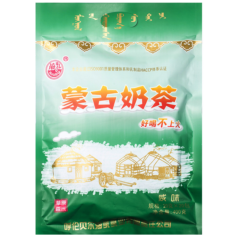 海乳牌 蒙古炒米奶茶 400g 咸味 鲜奶熬制 不含植脂末香精色素