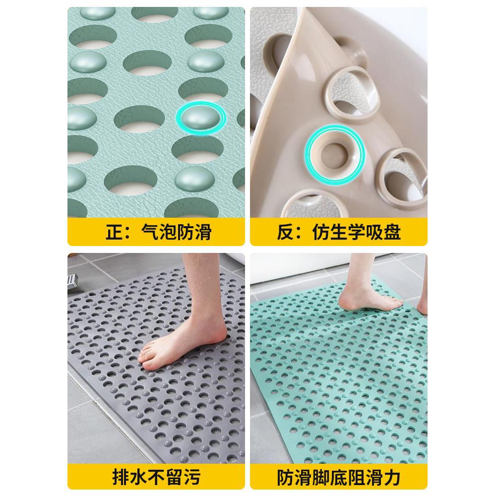 Large Hole Bathroom Mat Non-Slip Mat Home Shower Room Bath Drop Proof Suction Cup Floor Mat Bathroom Massage Foot Trade