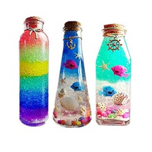 泡大珠海洋瓶许愿瓶diy套材料水晶泥海绵宝宝彩虹星空漂流瓶代发