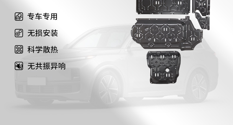 Suitable for Ideal L9 Battery Engine Lower Guard Plate Original Modified Wiring Harness Guard Plate Motor Chassis Guard Plate