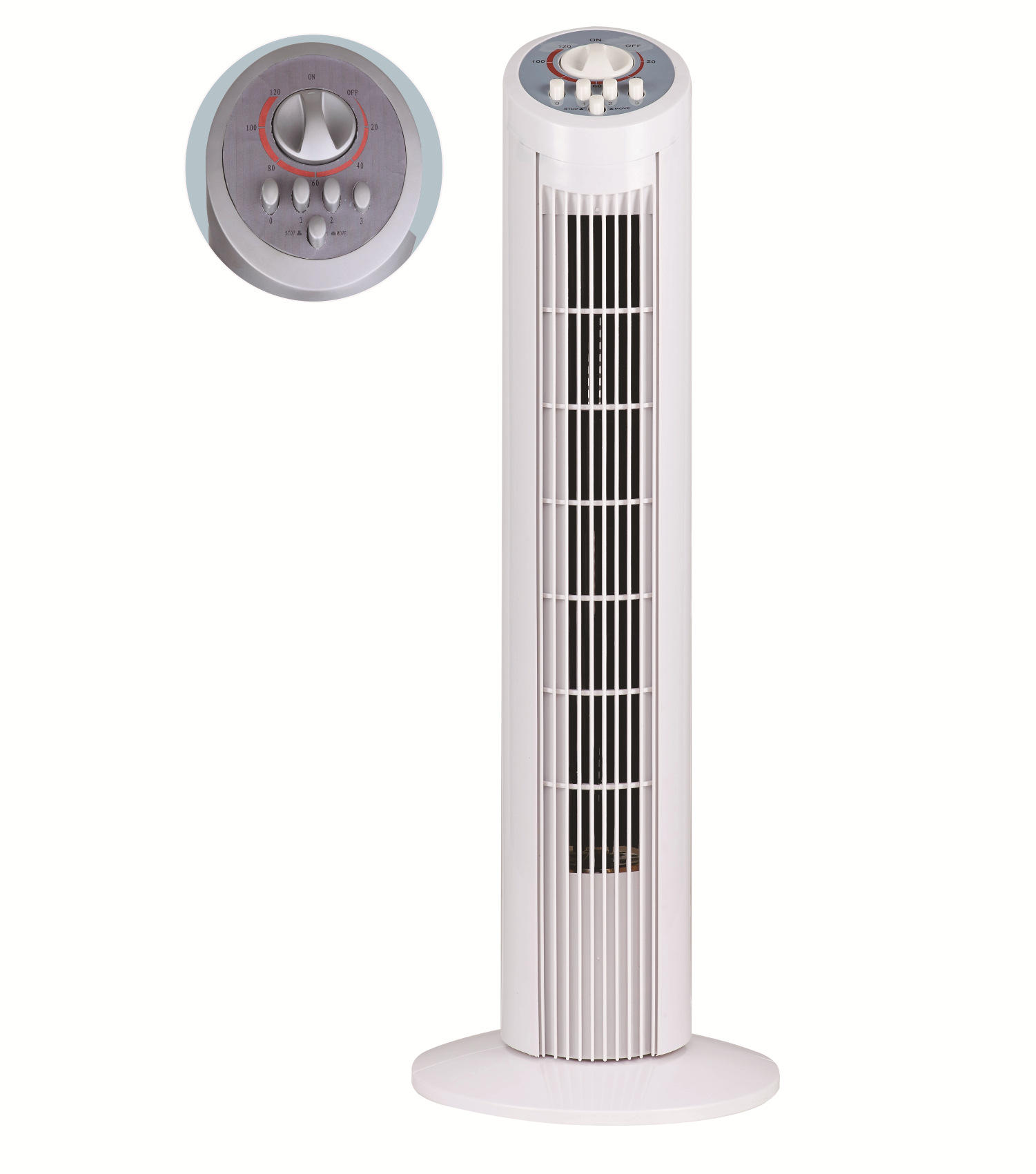 外贸出口29寸塔扇家用立柱式风扇落地式静音无叶大厦扇英式插头