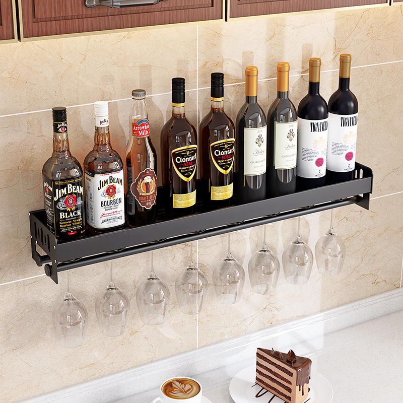 免打孔红酒杯架倒挂家用高脚杯葡萄酒杯挂架悬挂架子酒架挂墙置物