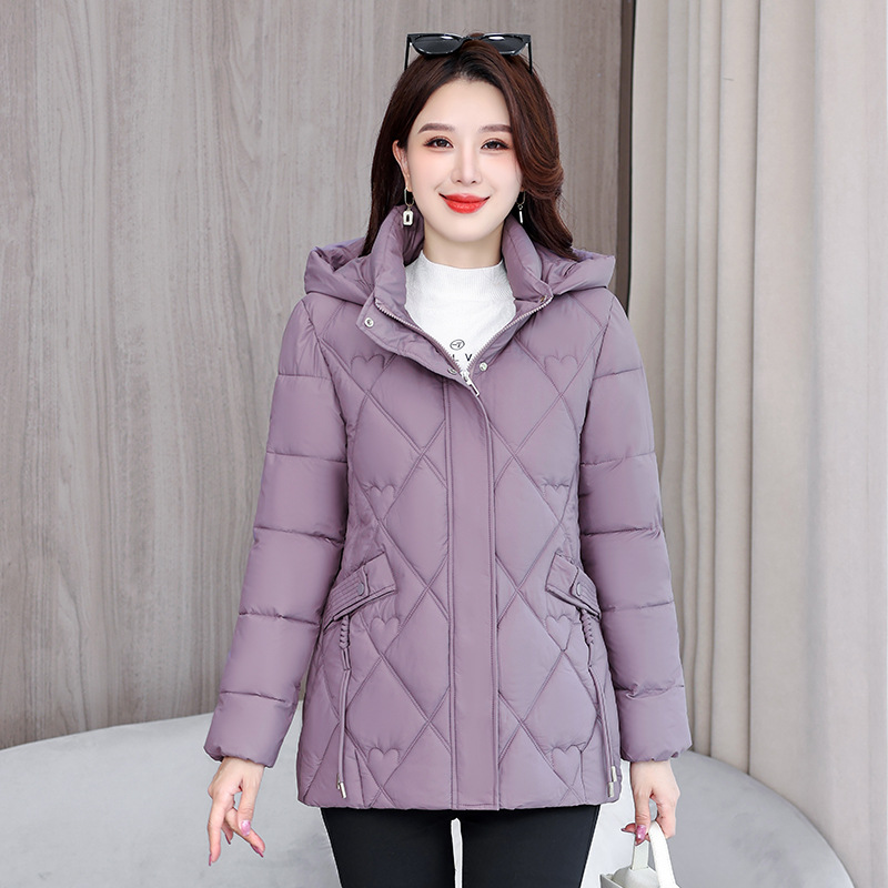 妈妈冬装羽绒棉服新款保暖棉衣40岁50中老年女装冬季棉袄外套