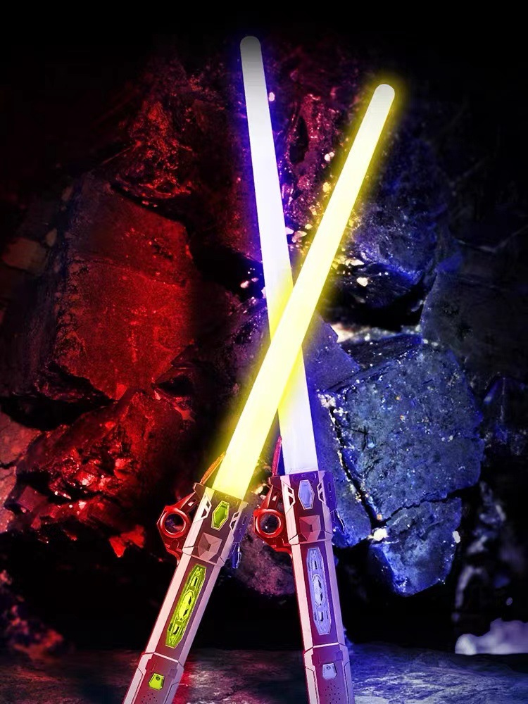 Cross-Border New Arrival Laser Sword Star Wars Flash Sword Toy Laser Rods Retractable Luminous Rechargeable Toy Wholesale