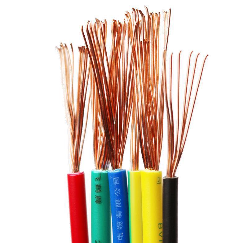 6平方铜线电线标准武汉二厂bvr多股软芯线1.5/2.5/4/6百米