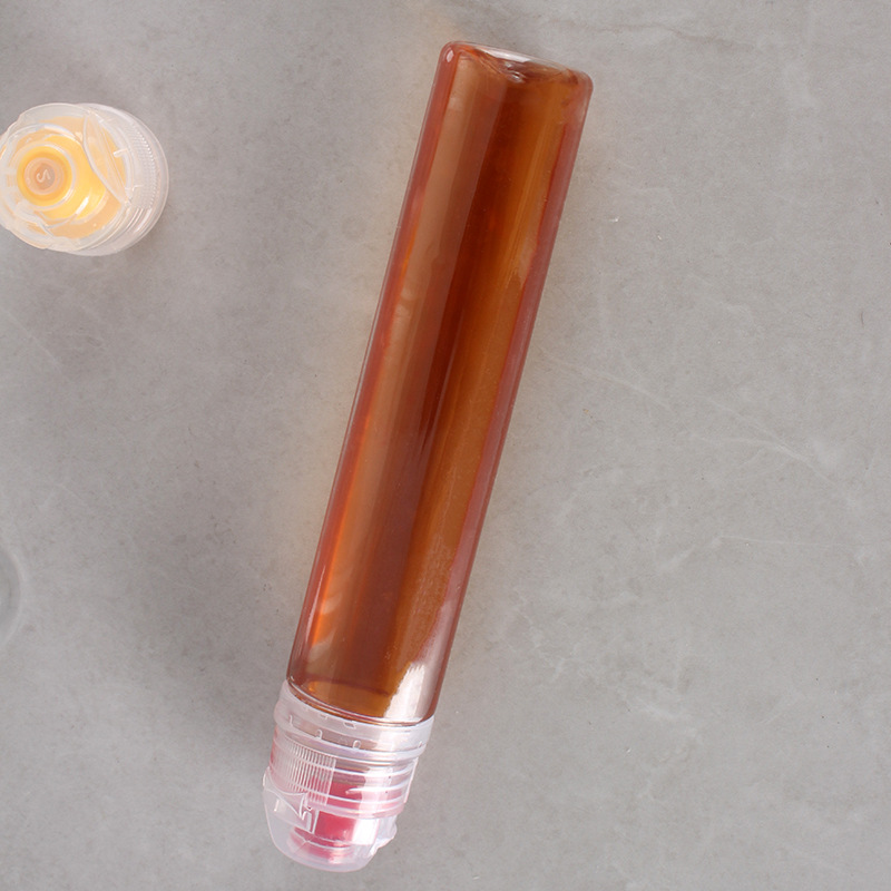 枇杷秋梨膏130g包装密封pet圆形螺纹便携小瓶尖嘴挤压塑料蜂蜜瓶