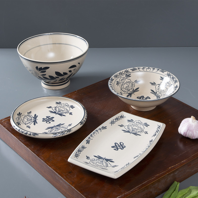 陶瓷吃面深款碗 老关中大老碗商用大号陕西裤带油泼面碗专用-阿里巴巴