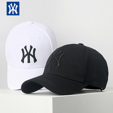 MLB&NY联名刺绣棒球帽2023新款潮牌帽子男女鸭舌帽可调节遮阳帽子