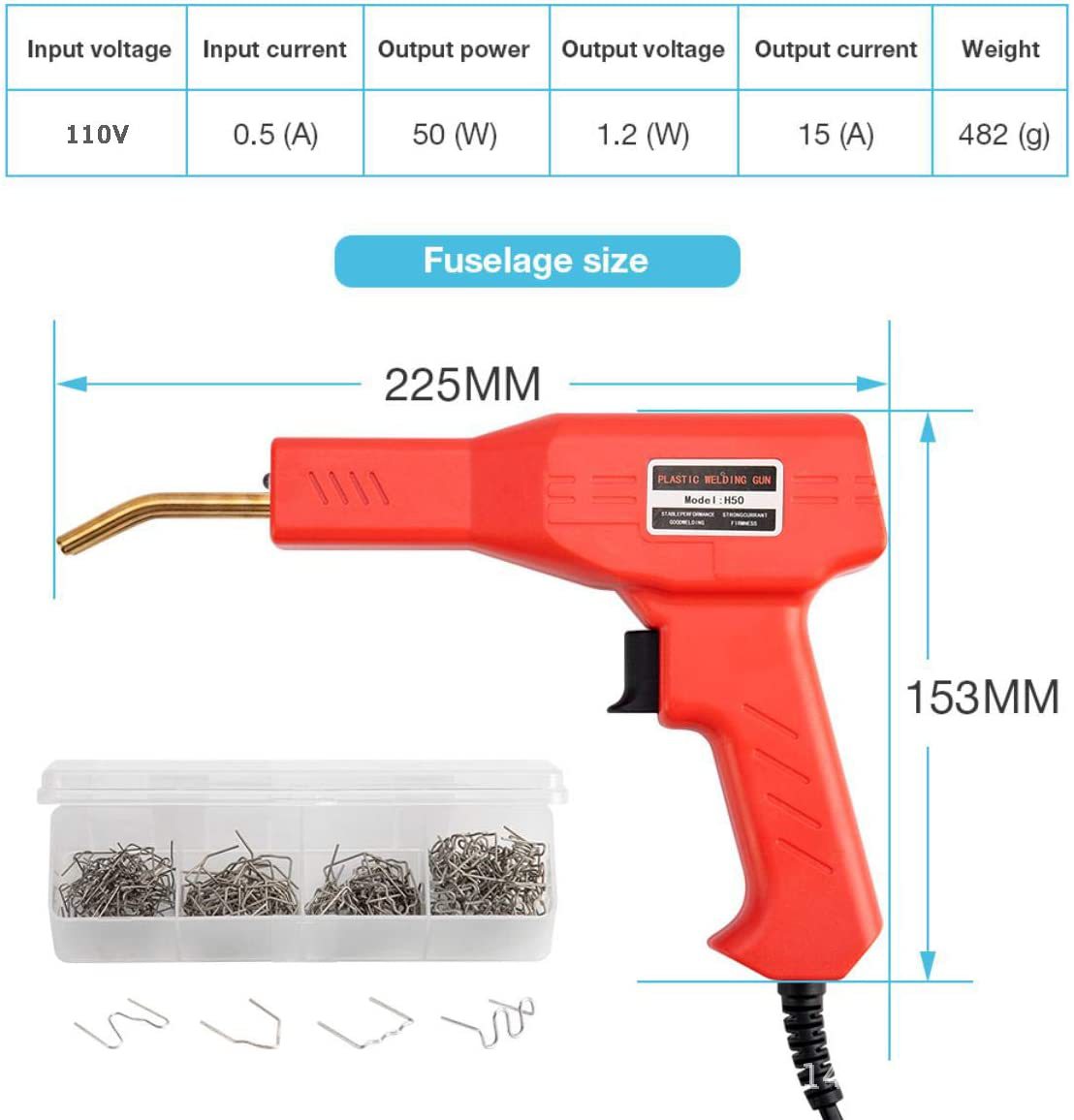 Car Bumper Plastic Repairing Welding Machine Welding Gun Welding Plastic Welding Tool Plastic Welding Gun Welding Gun Welding Wire Patch Nail