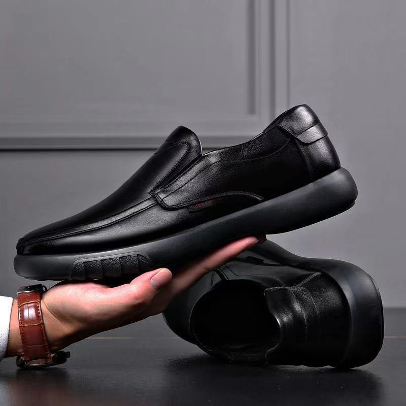 2023 Men's Shoes Spring New Men's Business Leather Shoes Lace-up Sneaker Trendy Casual Shoes Outdoor Men's Leather Shoes