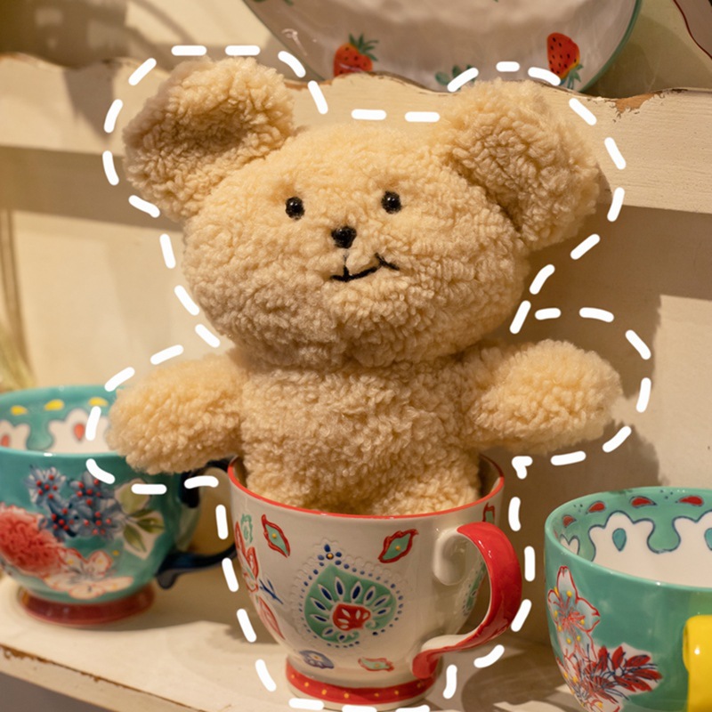 ins韩国超可爱歪嘴憨憨熊公仔毛绒玩偶挂件呆萌生日礼物-阿里巴巴