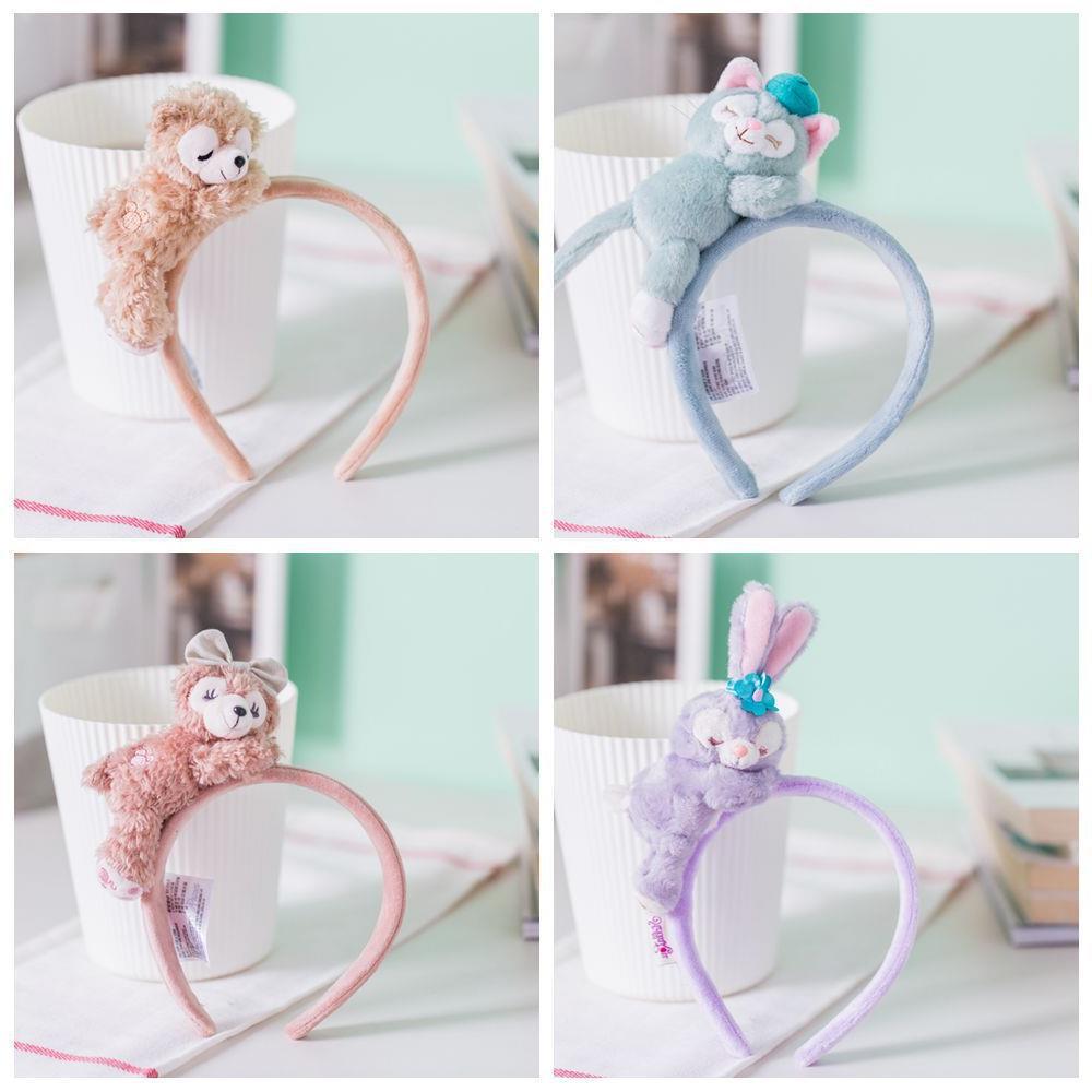 卡通熊毛绒发箍森系仙女头箍少女洗脸束发带百搭外出发饰