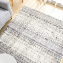 比利时客厅地毯卧室现代轻奢茶几网红北欧ins几何简约平织地垫
