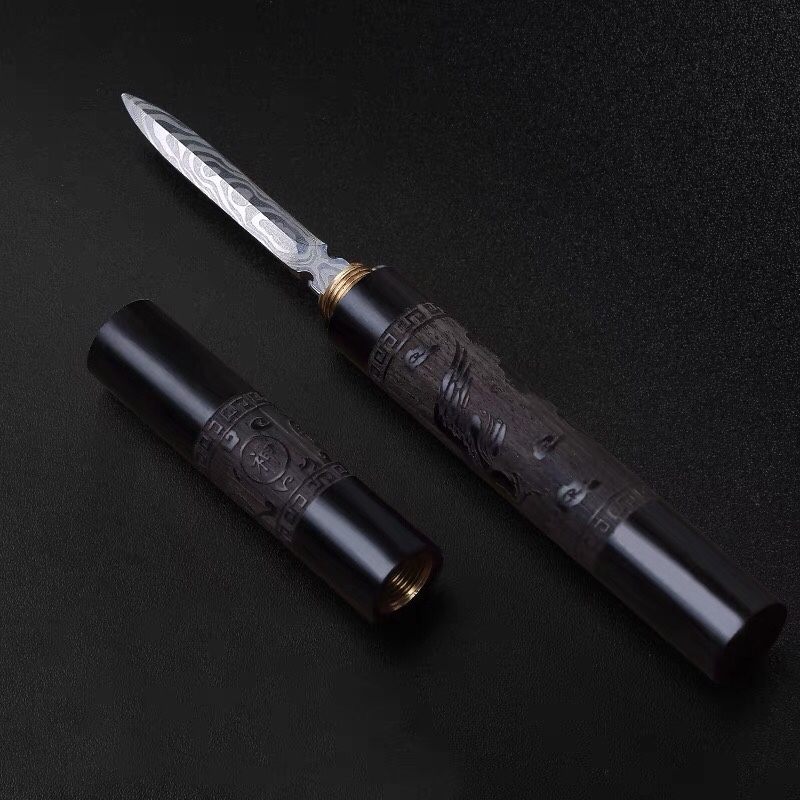 黑檀木茶道配件大马士革普洱茶刀开茶器茶针茶夹茶刷赏茶盘套装浩