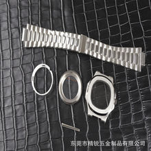 手表工厂专业生产316L百达鹦鹉螺表壳表链适配NH35机械机芯