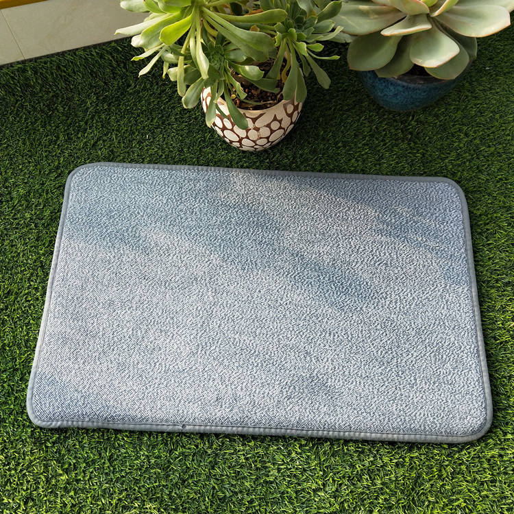 factory wholesale small loop velvet plain cotton carpet doormat wholesale bathroom bathroom absorbent floor mat one piece dropshipping